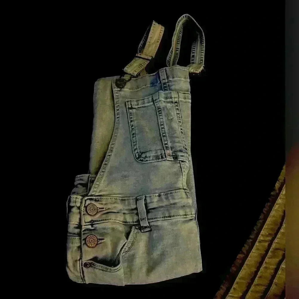 Juniors Justice denim overalls - size 12